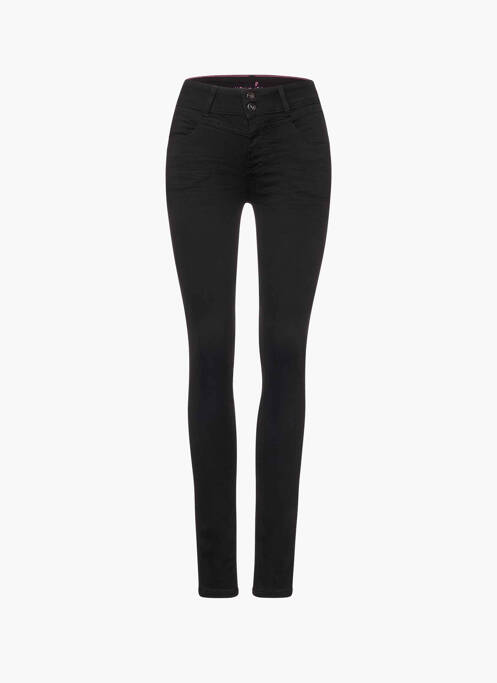 Jeans coupe slim noir STREET ONE pour femme