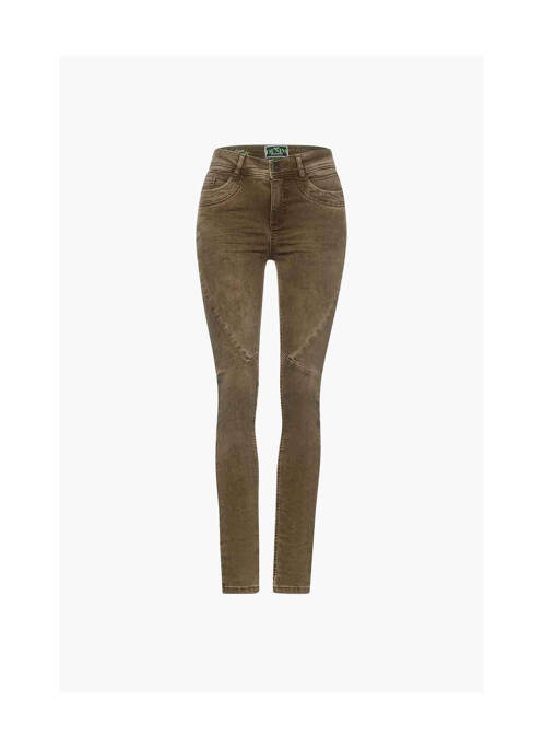 Pantalon chino beige STREET ONE pour femme