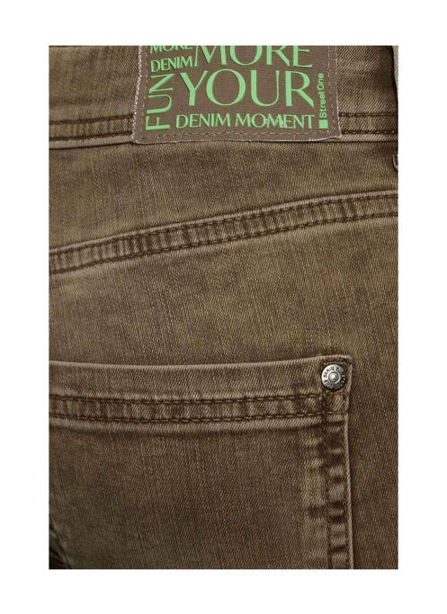 Pantalon chino beige STREET ONE femme