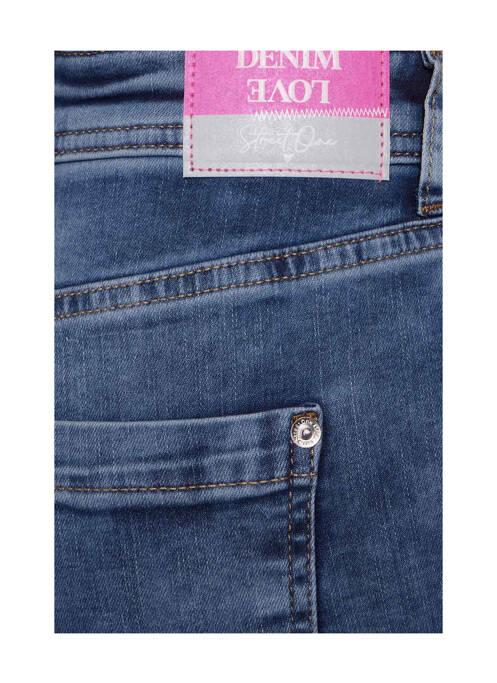 Jeans coupe slim bleu STREET ONE pour femme