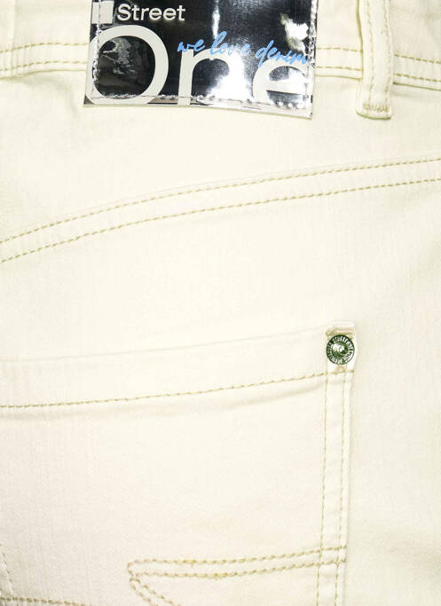 Jean coupe Mom jaune STREET ONE pour femme