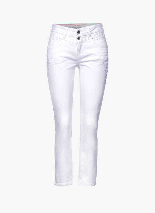 Jeans coupe slim blanc STREET ONE pour femme