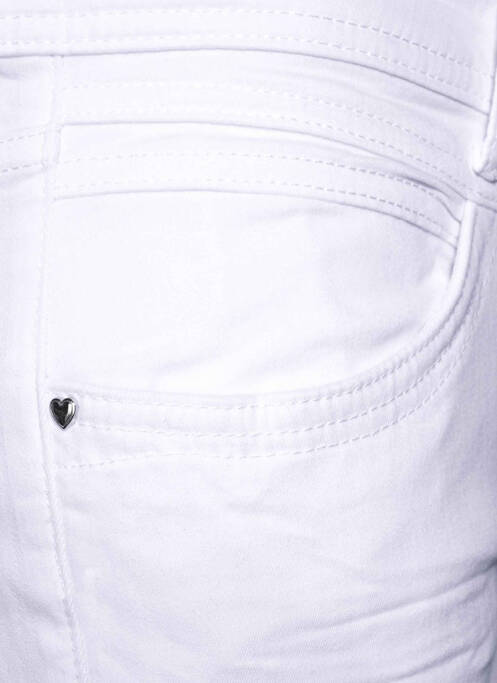 Jeans coupe slim blanc STREET ONE pour femme