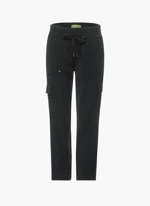 Pantalon cargo noir STREET ONE pour femme