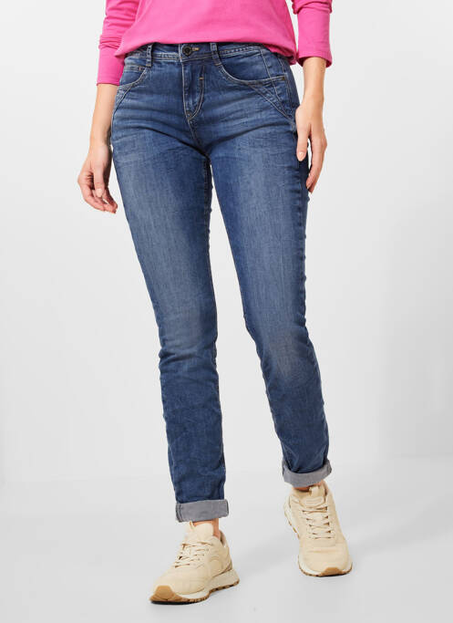 Jeans coupe slim bleu STREET ONE pour femme