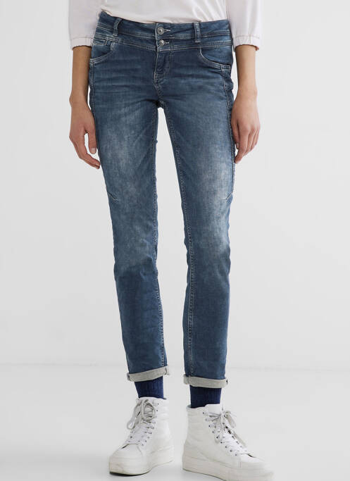 Jeans coupe slim bleu STREET ONE pour femme