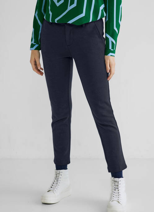 Pantalon chino bleu STREET ONE pour femme