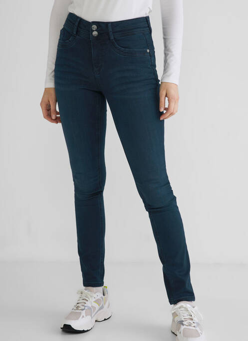 Jeans coupe slim bleu STREET ONE pour femme