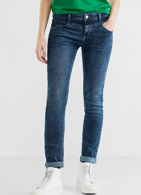 Jeans coupe slim bleu STREET ONE pour femme