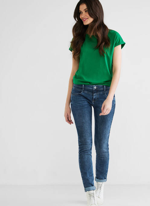 Jeans coupe slim bleu STREET ONE pour femme