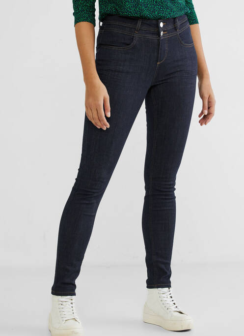 Jeans coupe slim bleu STREET ONE pour femme