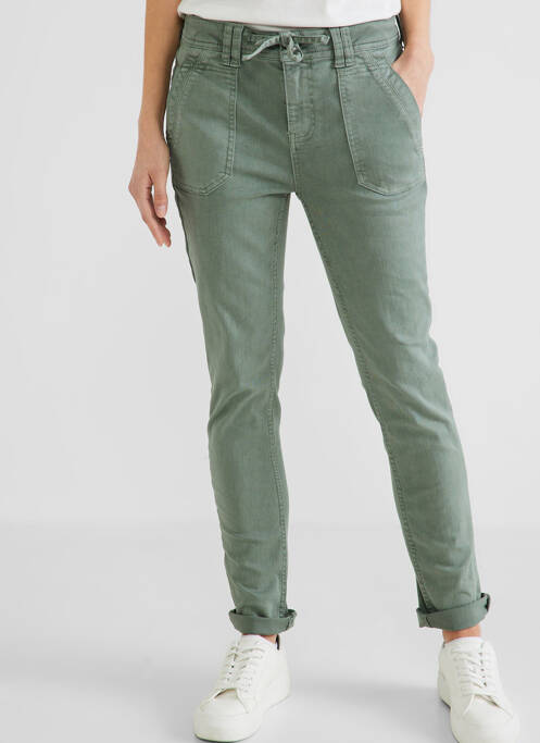 Jeans coupe slim beige STREET ONE pour femme