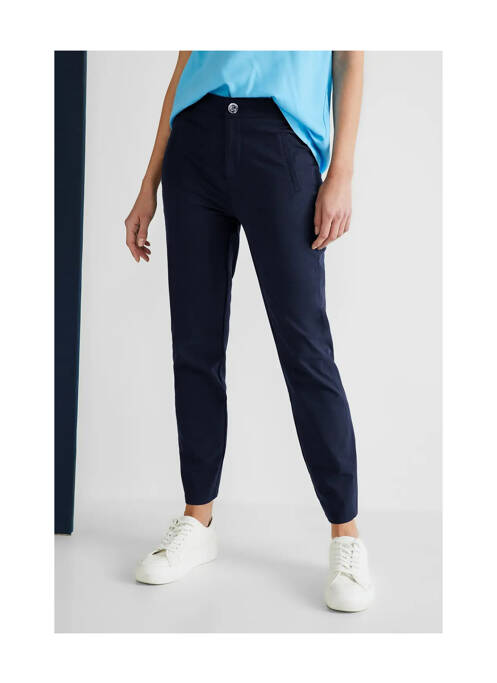 Pantalon chino bleu STREET ONE pour femme