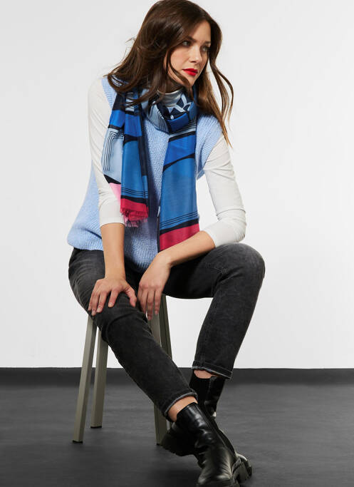 Foulard bleu STREET ONE femme