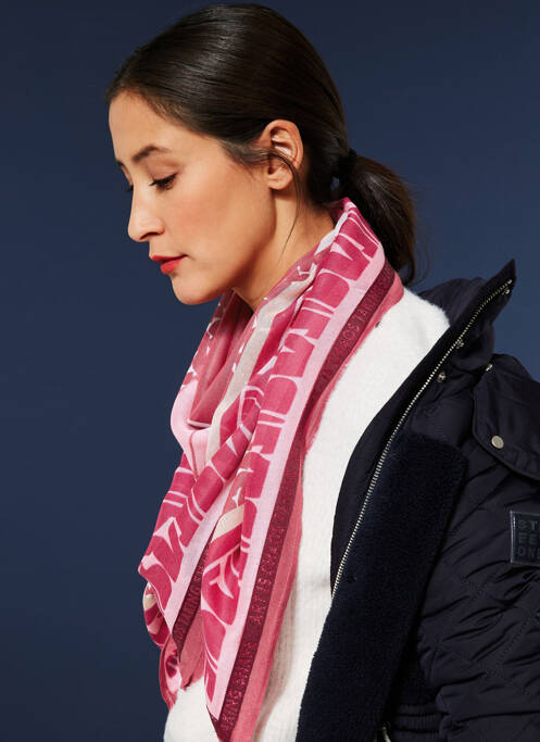 Foulard rose STREET ONE femme