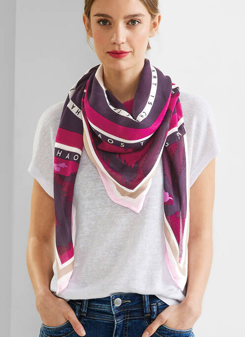 Foulard rose STREET ONE femme