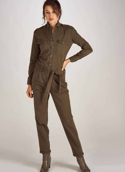 Combi-pantalon vert ASTRID BLACK LABEL pour femme