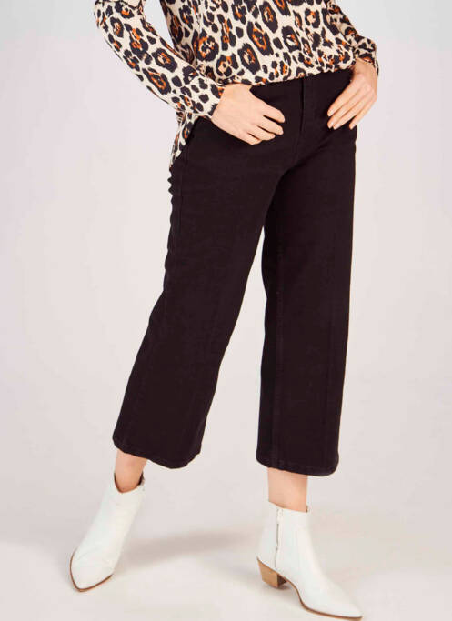 Jeans coupe large noir ASTRID BLACK LABEL pour femme