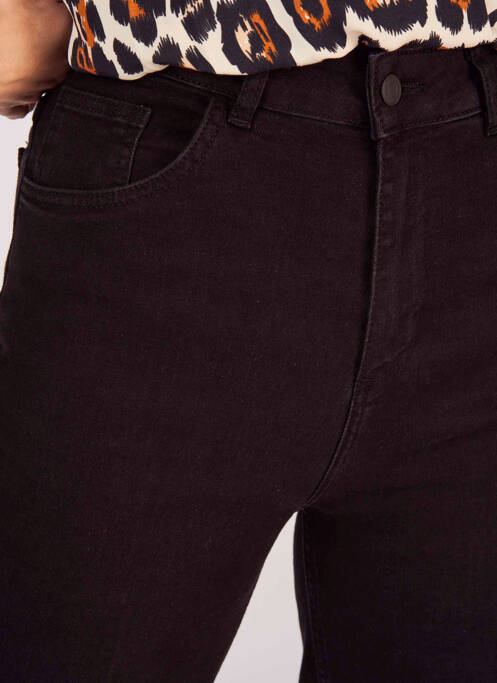 Jeans coupe large noir ASTRID BLACK LABEL pour femme