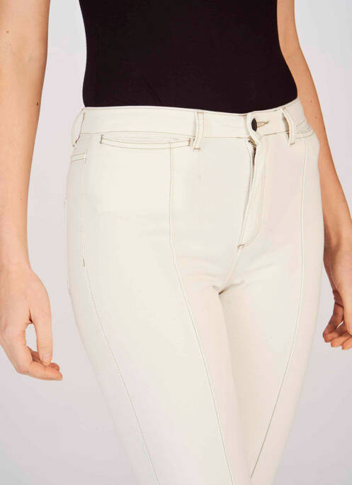 Jean coupe flare beige ASTRID BLACK LABEL pour femme