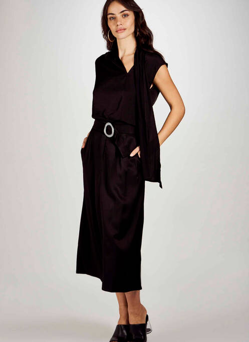 Chemisier noir ASTRID BLACK LABEL pour femme