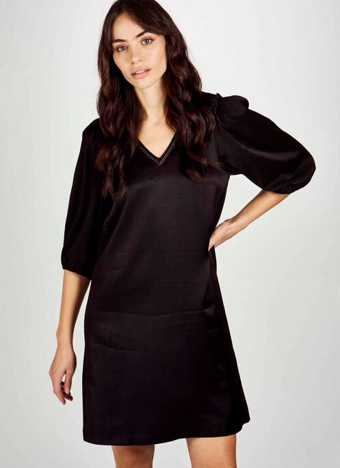 Robe courte noir ASTRID BLACK LABEL pour femme
