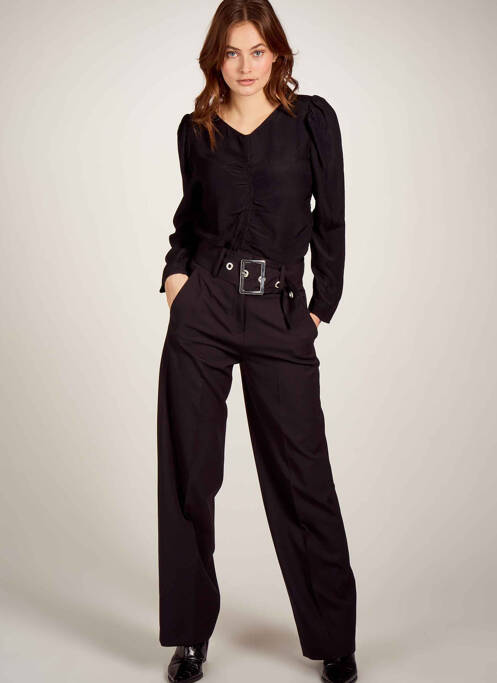 Pantalon droit noir ASTRID BLACK LABEL pour femme