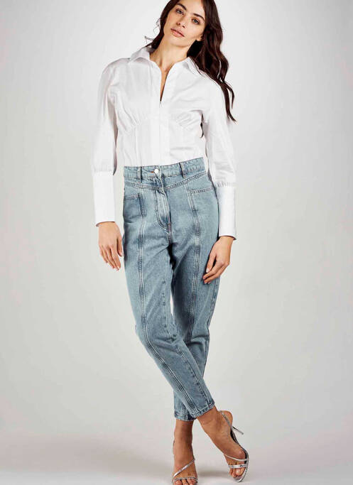 Jeans coupe slim bleu ASTRID BLACK LABEL pour femme
