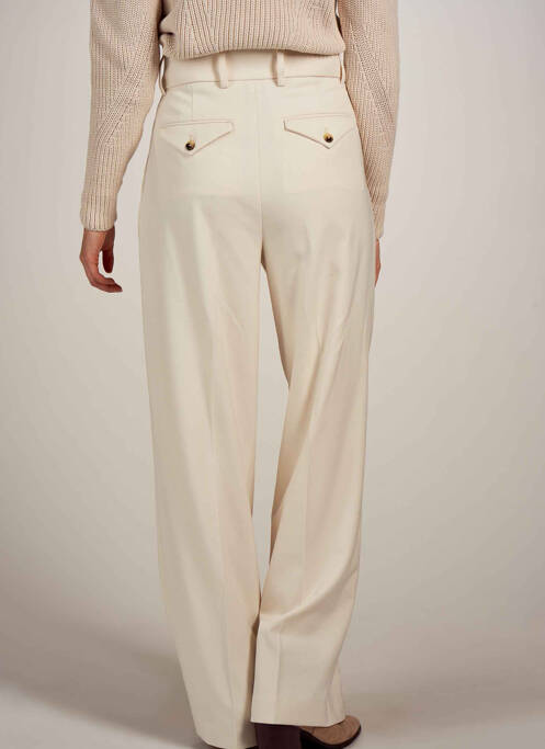 Pantalon droit beige ASTRID BLACK LABEL pour femme