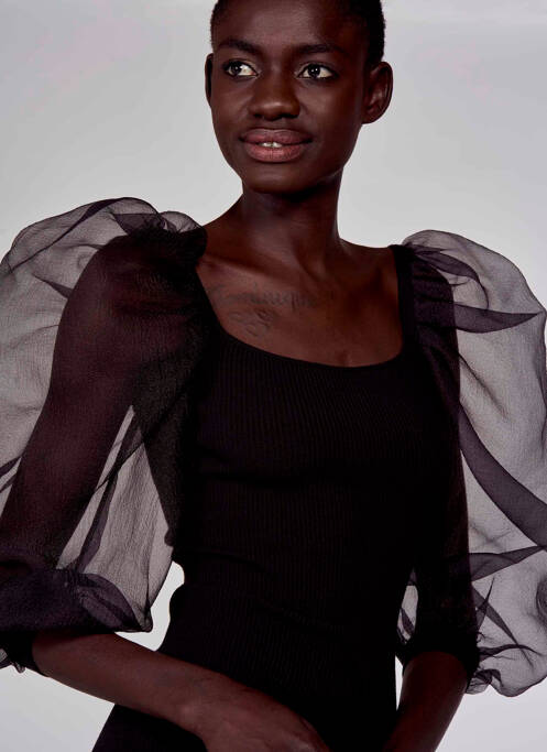 Robe courte noir ASTRID BLACK LABEL pour femme