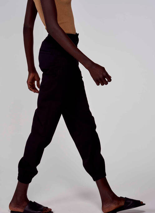 Pantalon cargo noir ASTRID BLACK LABEL pour femme