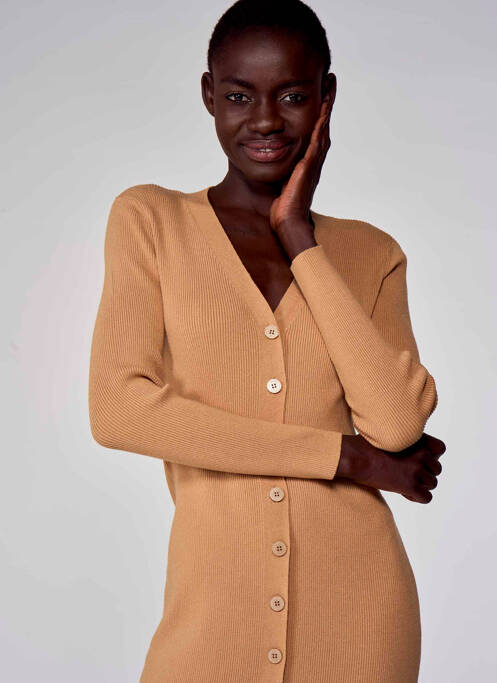 Ensemble robe beige ASTRID BLACK LABEL pour femme
