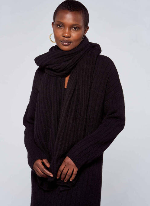 Echarpe noir ASTRID BLACK LABEL pour femme