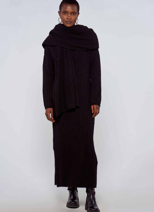 Echarpe noir ASTRID BLACK LABEL femme