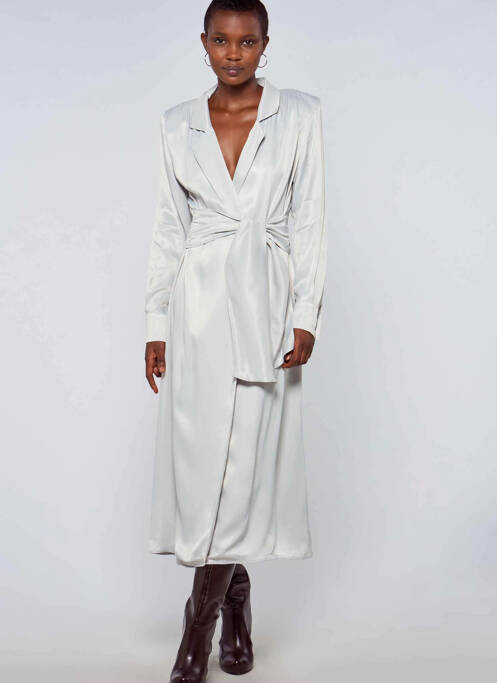 Robe mi-longue bleu ASTRID BLACK LABEL pour femme