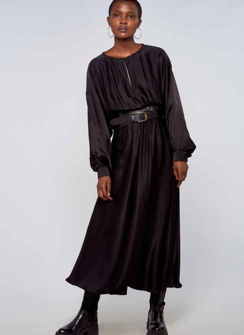 Robe longue noir ASTRID BLACK LABEL pour femme