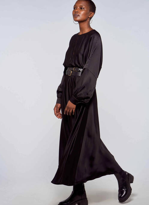 Robe longue noir ASTRID BLACK LABEL pour femme