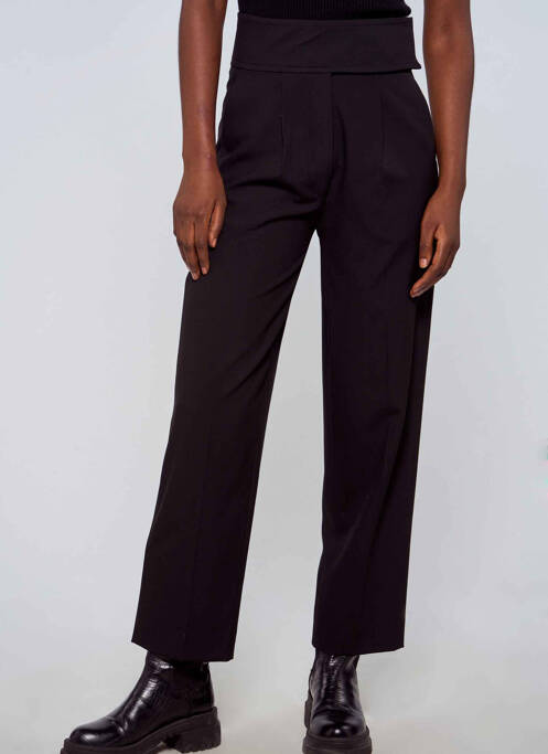 Pantalon chino noir ASTRID BLACK LABEL pour femme