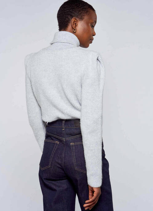 Pull col roulé bleu ASTRID BLACK LABEL pour femme