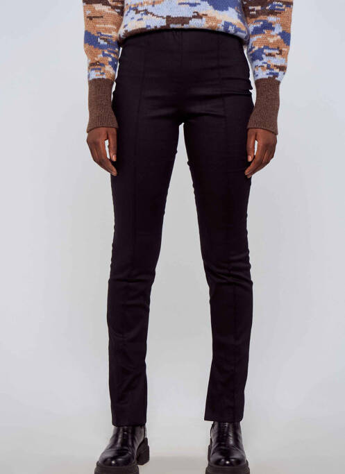 Pantalon slim noir ASTRID BLACK LABEL pour femme