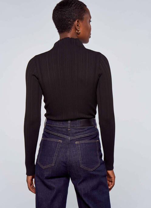 Pull col roulé noir ASTRID BLACK LABEL pour femme