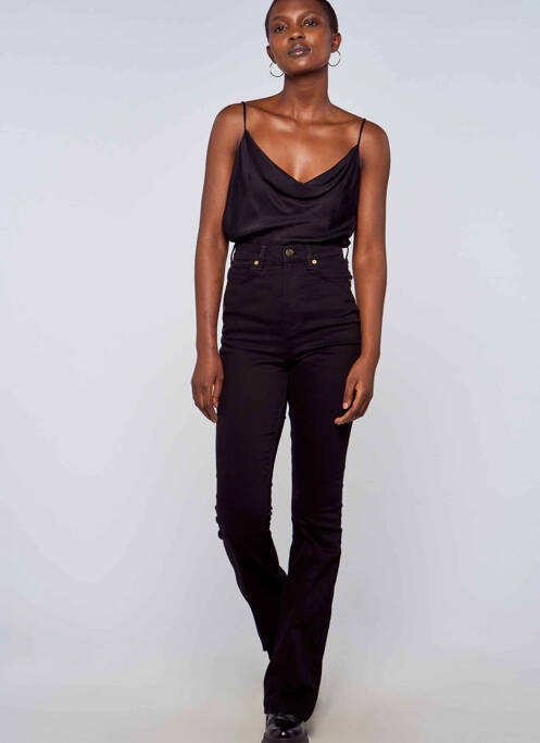 Jean coupe flare noir ASTRID BLACK LABEL pour femme