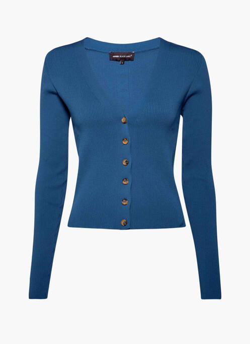 Gilet manches longues bleu ASTRID BLACK LABEL pour femme