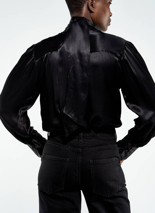 Chemisier noir ASTRID BLACK LABEL femme