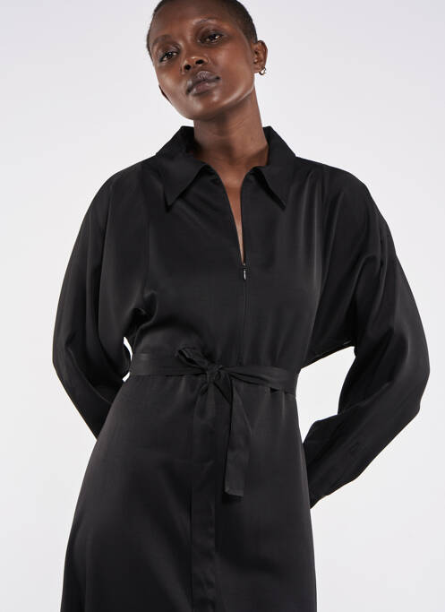 Robe mi-longue noir ASTRID BLACK LABEL pour femme