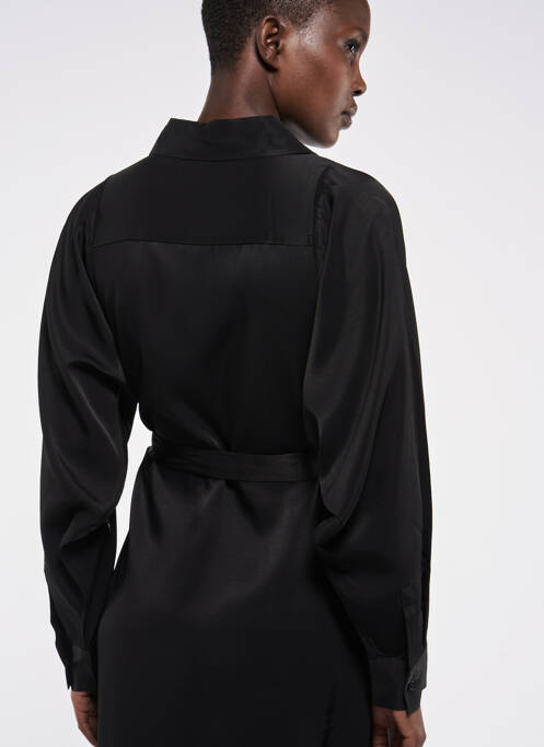 Robe mi-longue noir ASTRID BLACK LABEL pour femme