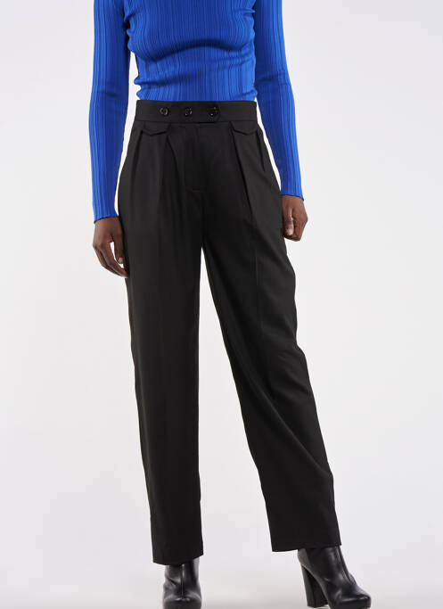 Pantalon chino noir ASTRID BLACK LABEL pour femme