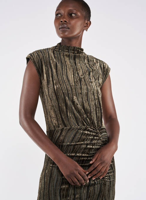 Robe longue vert ASTRID BLACK LABEL pour femme