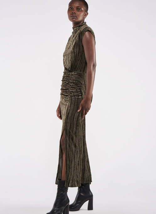 Robe longue vert ASTRID BLACK LABEL pour femme
