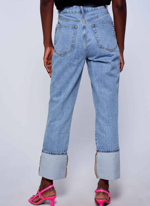 Jeans coupe droite bleu ASTRID BLACK LABEL pour femme